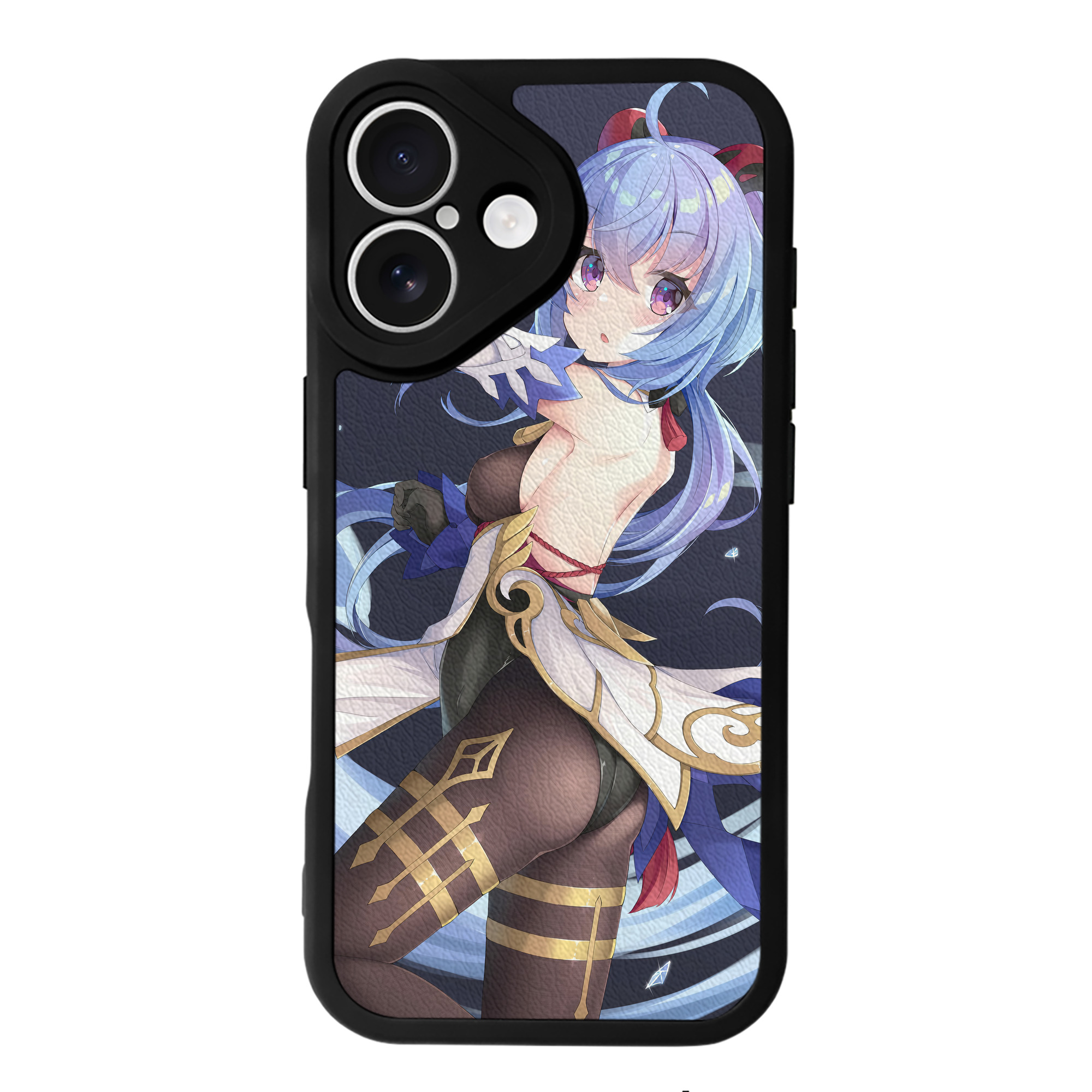 げんし神 genshin 【iPhone 16シリーズ対応】シリコンスマホケース（レザー調） 材質：シリコン